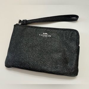 Black COACH Wristlet